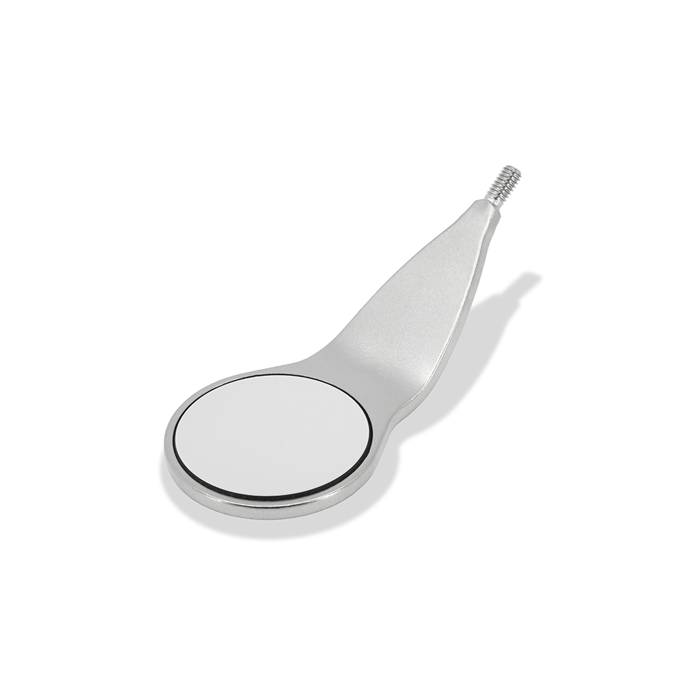 Mondspiegel MEGAretract Rhodium 4 vlak SS, 6 stuks