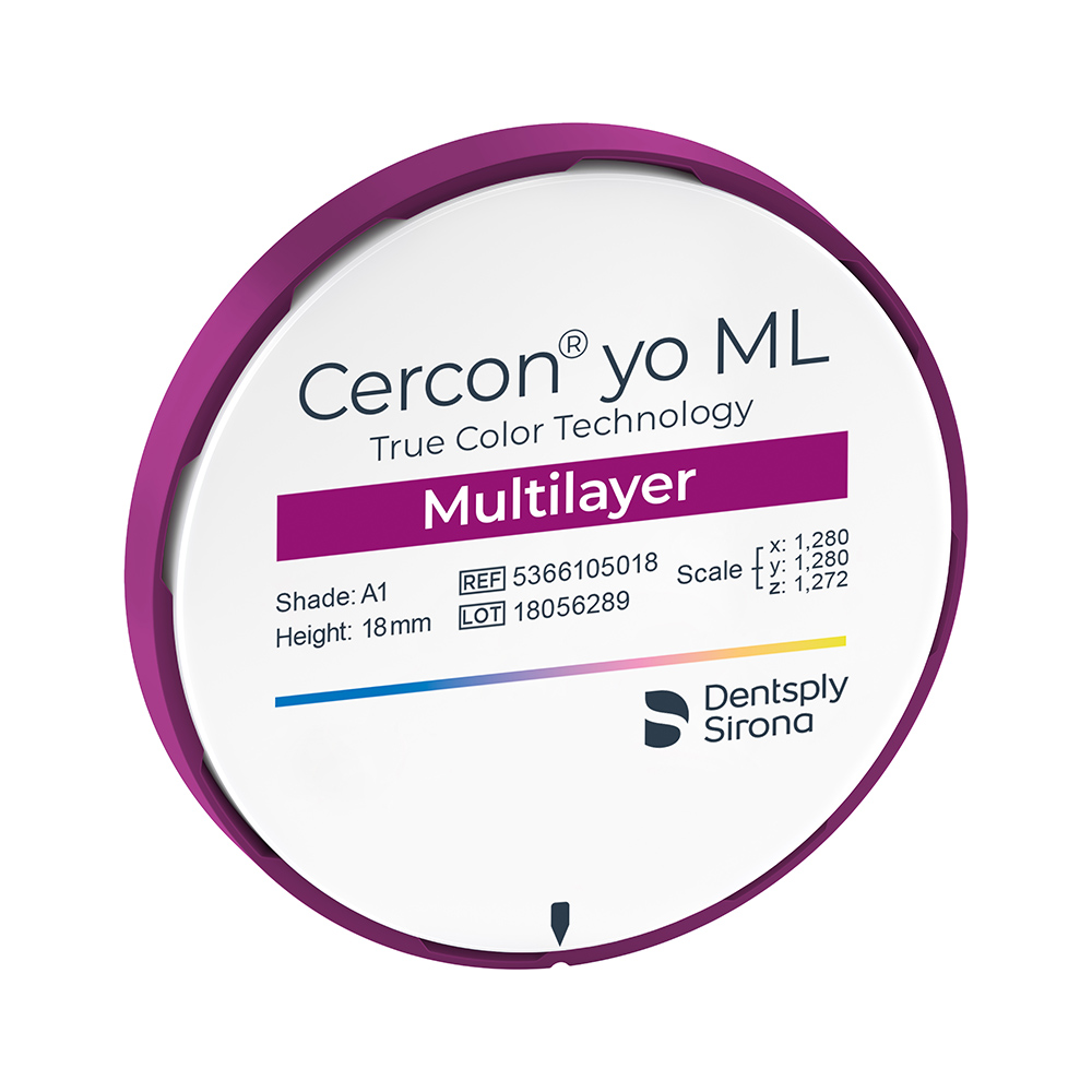 Cercon yo ML-schijf 98 x 18 mm A2, stuk