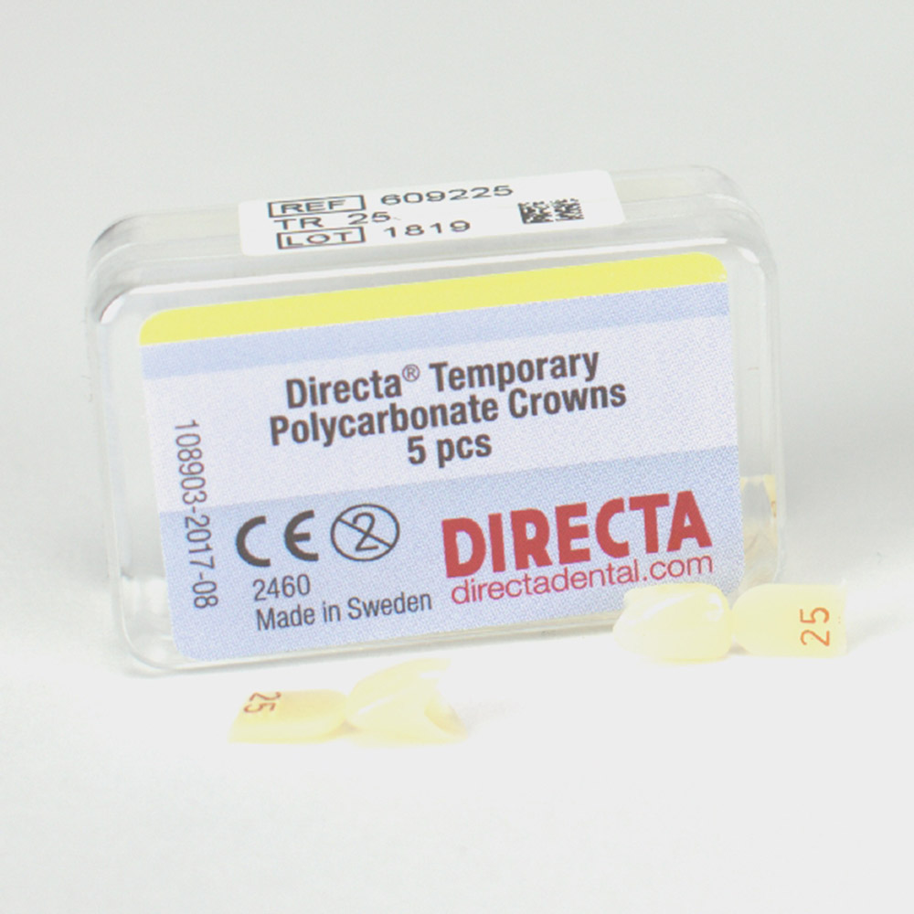 Directa-kronen transparant Nr. 25, 5 stuks