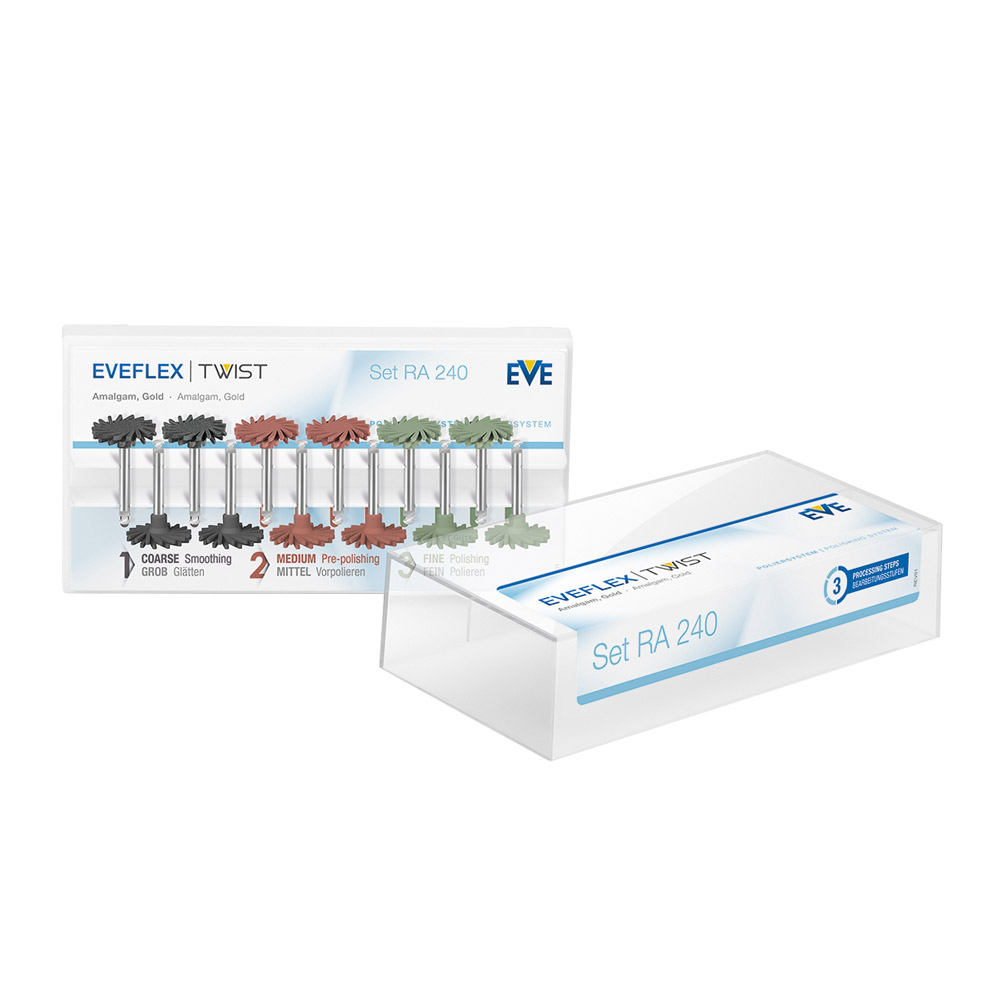 Eveflex Twist polijststaafjes 3x4, set