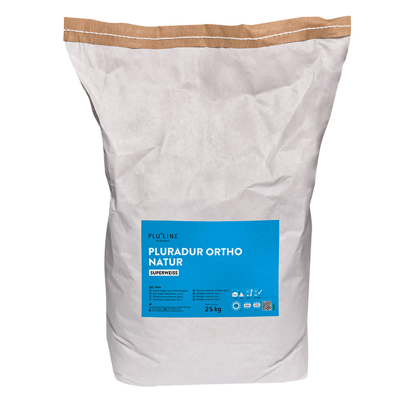 Pluradur Ortho Natur hardgips, 25 kg zak