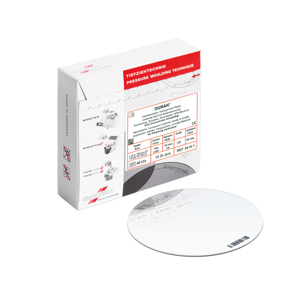 Duran dieptrekfolie 120 x 1,50 mm, 10 stuks