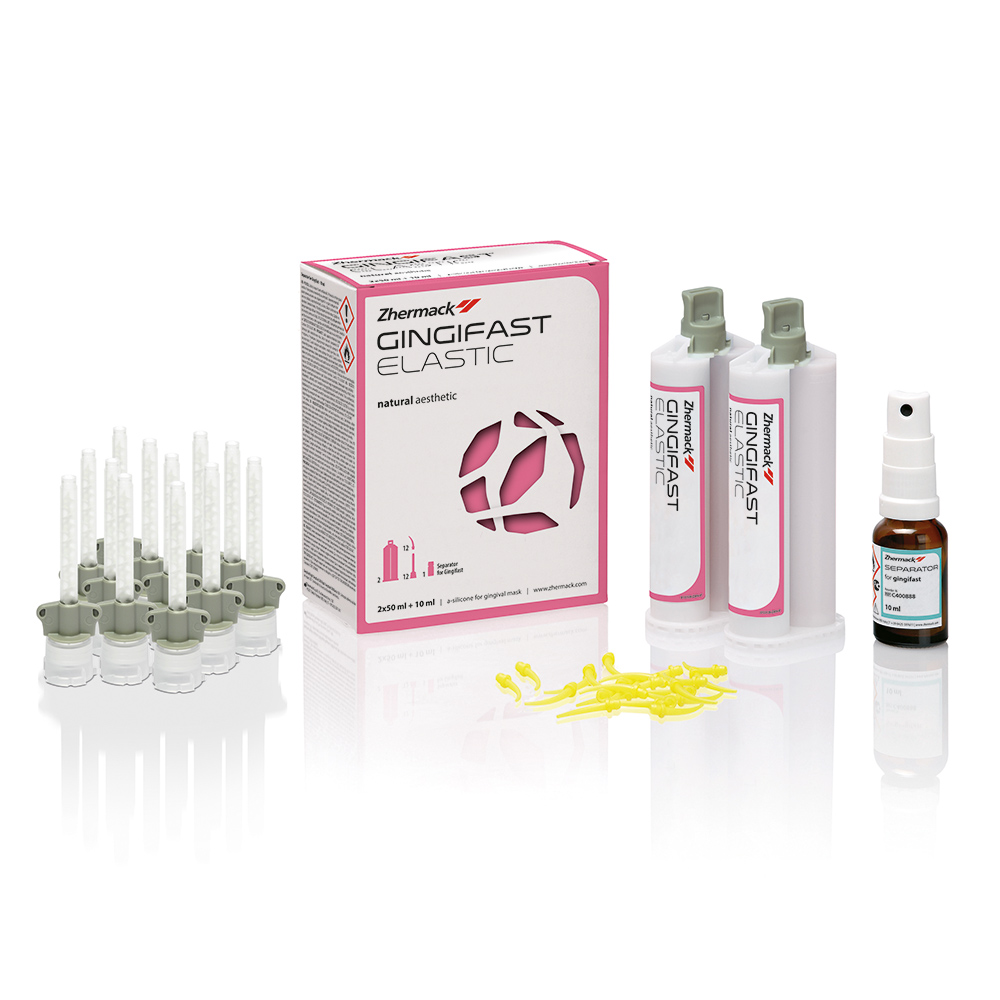 Gingifast Elastic, 2 x 50 ml cartridge, 12 mengtips