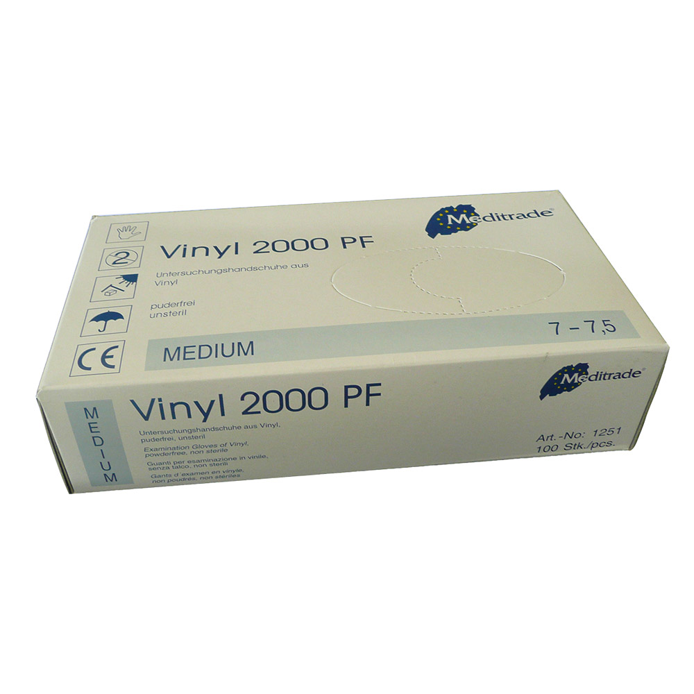 Vinyl-2000 handschoenen poedervrij, onsteriel, maat XS, 100 stuks