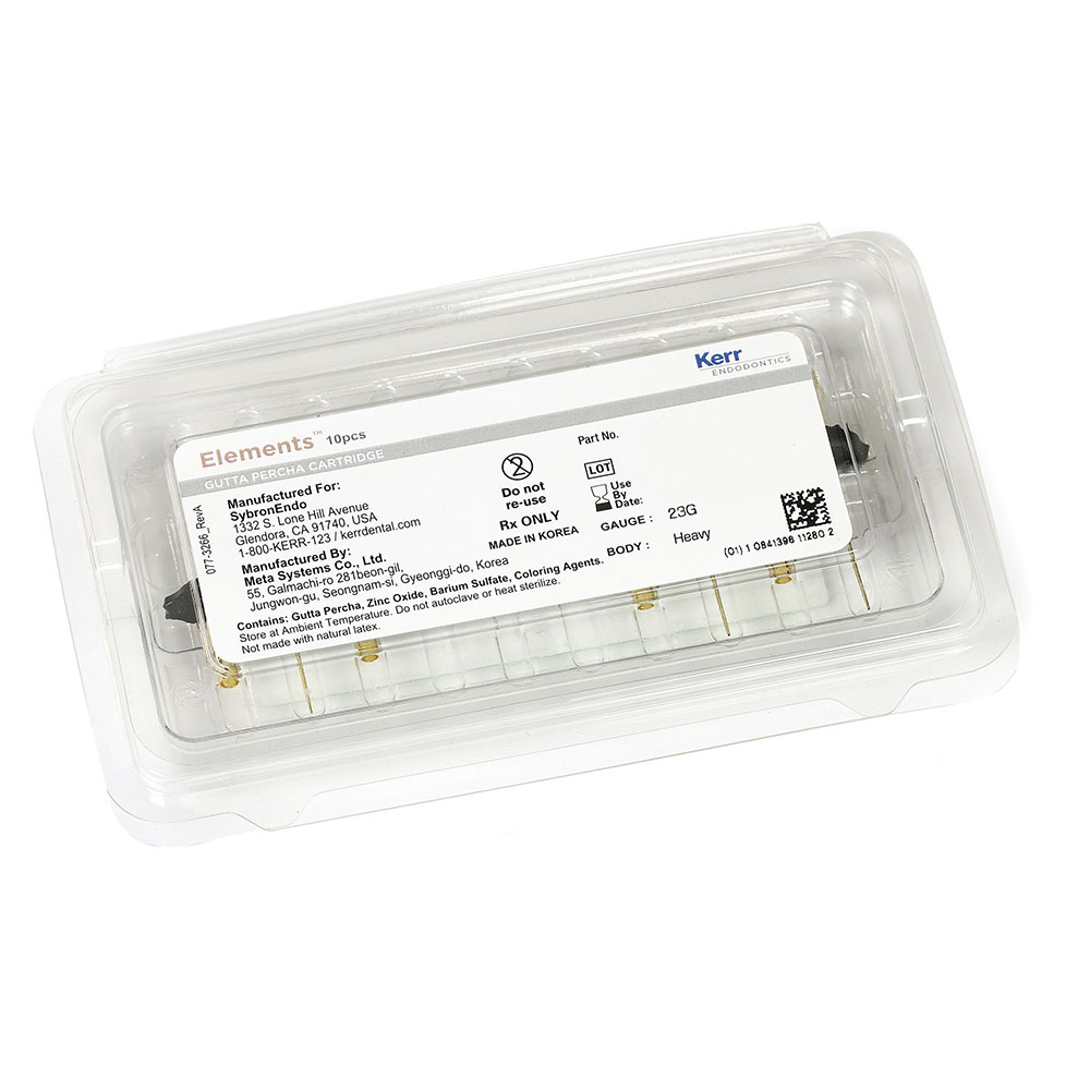 Elements Gutta Percha Cartridge 25GA HB. 10st.