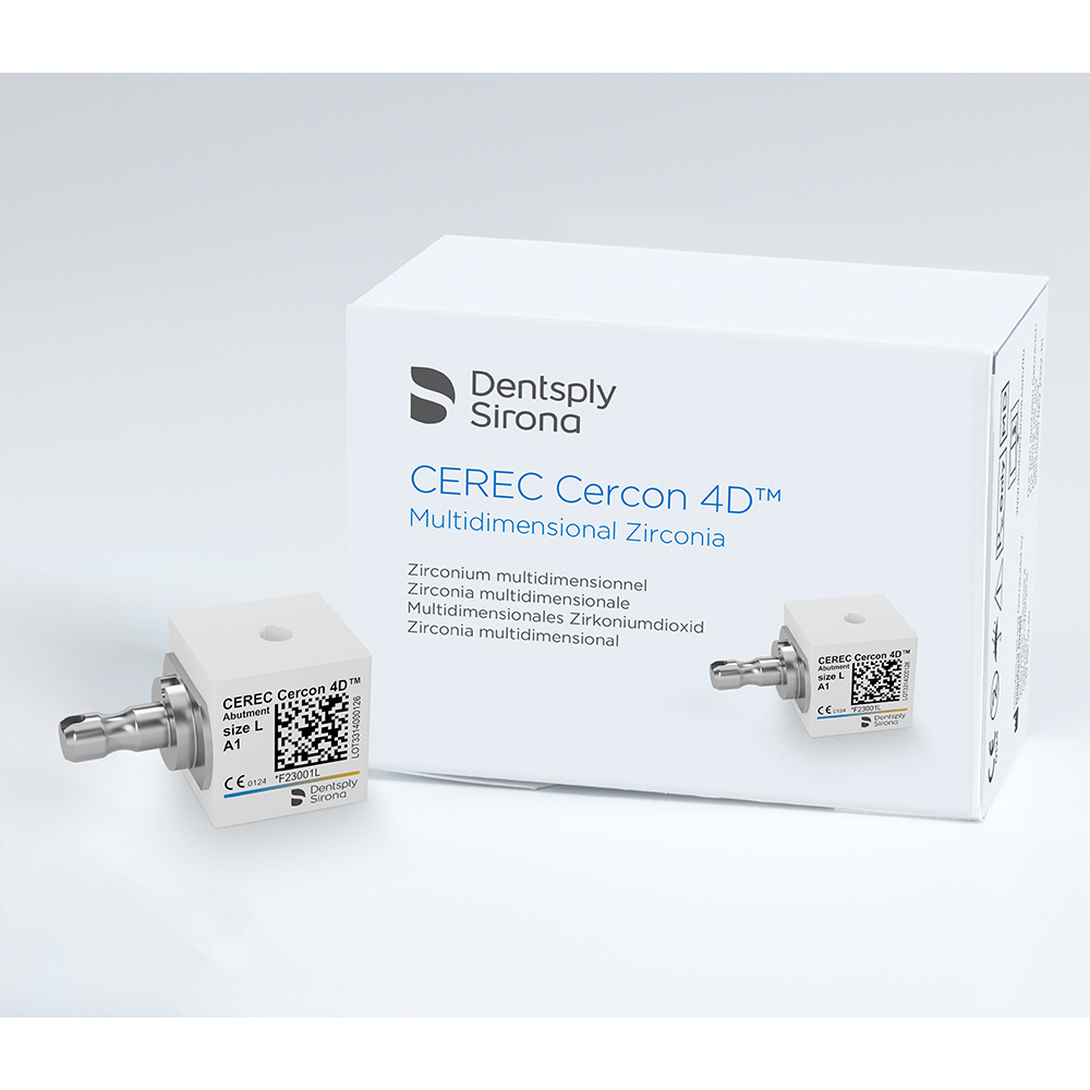 CEREC Cercon 4D Abutment Block S A2, 3 stuks