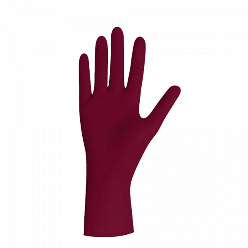 Unigloves Burgundy Pearl Nitril Handschoenen Maat M, 100 stuks