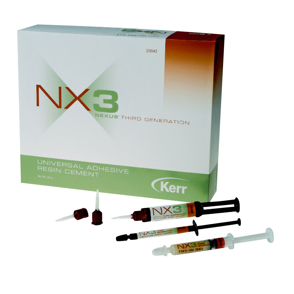 NX3 L.C. bevestigingscement geel, 1,8 g spuit