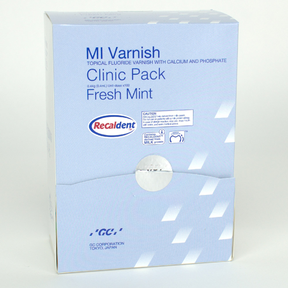 MI Varnish Mint, 100 x 0,4 ml + 100 Borsteltjes