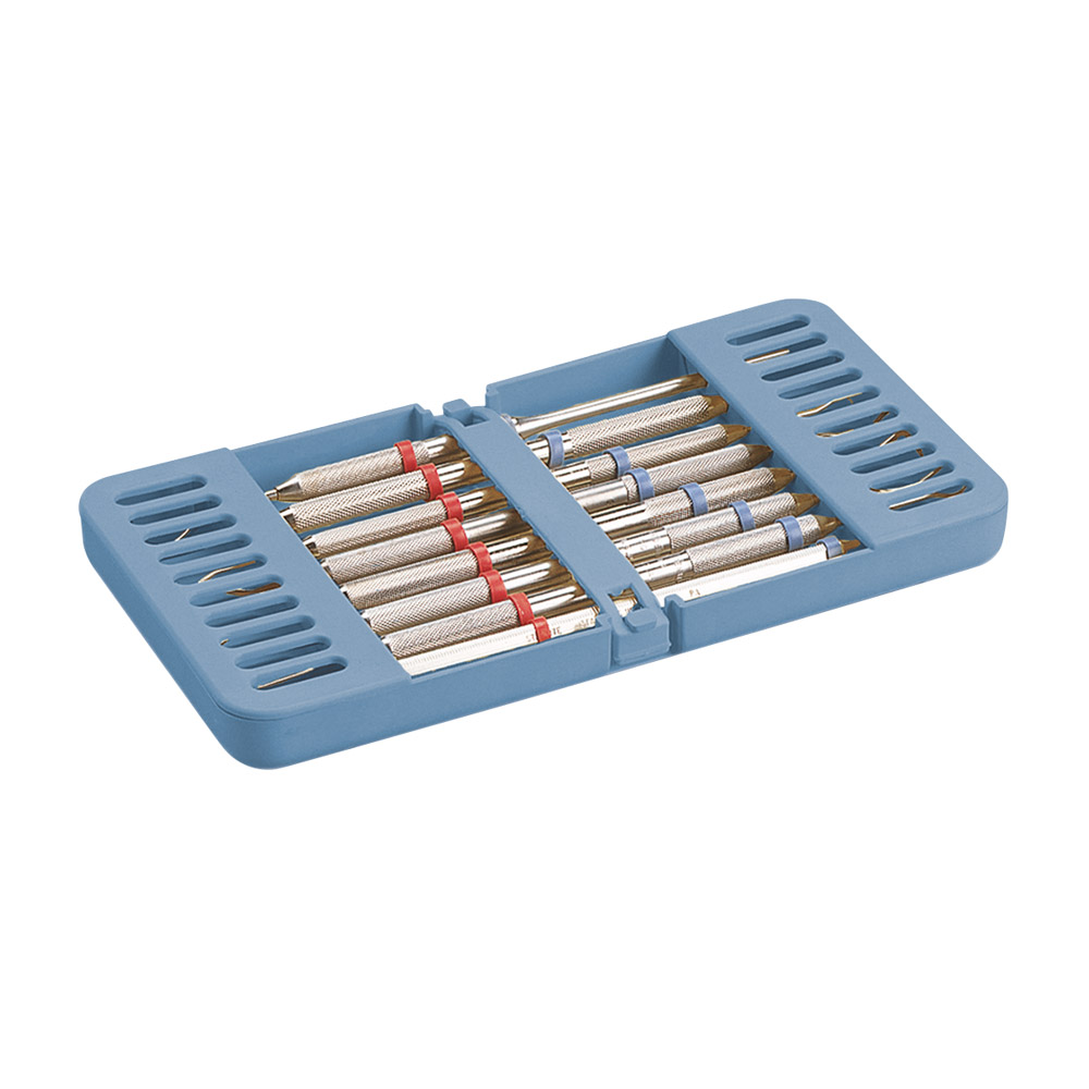 Compact tray-cassette blauw, stuk