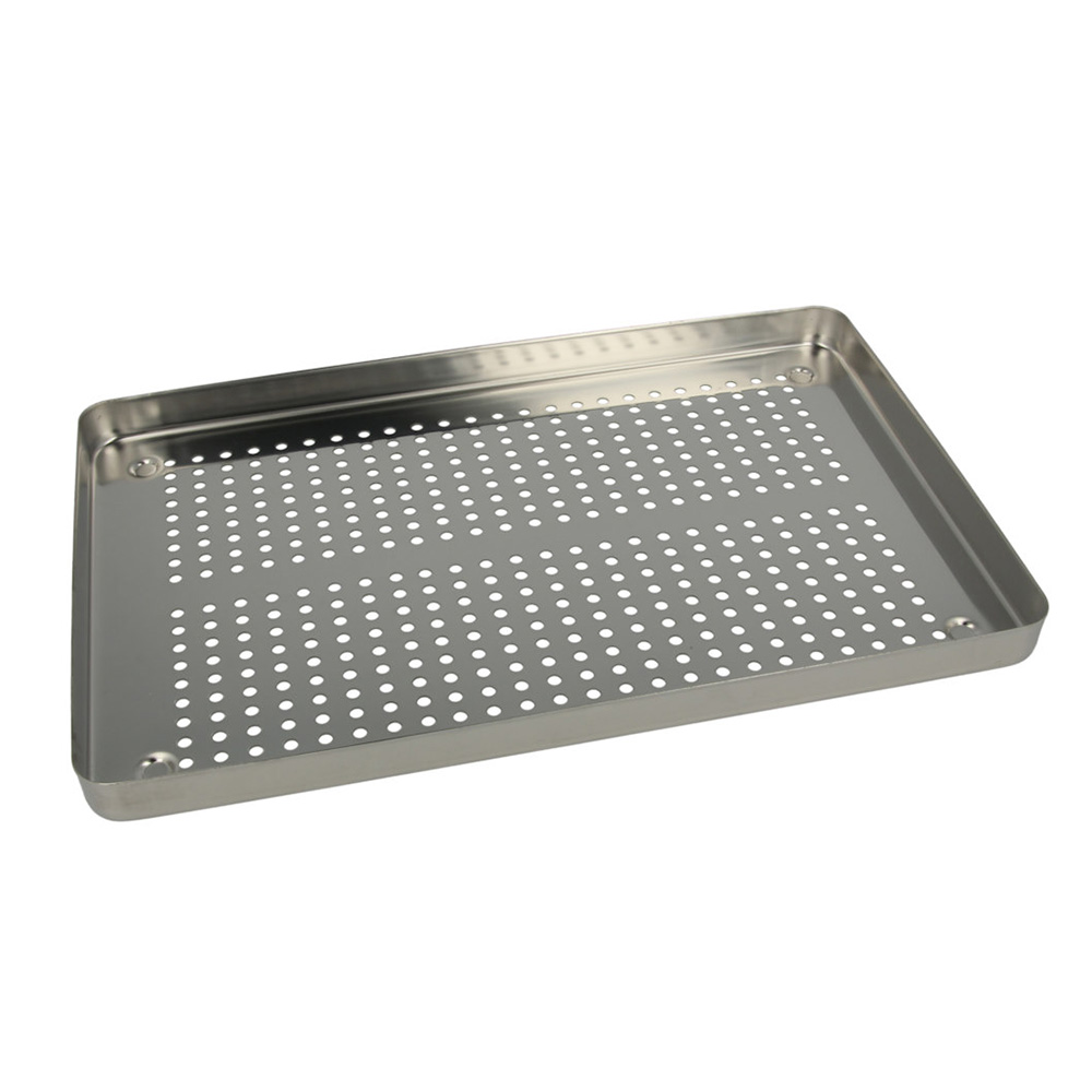 Tray roestvrijstalen bodemdeel ongeperforeerd 18 x 28, stuk