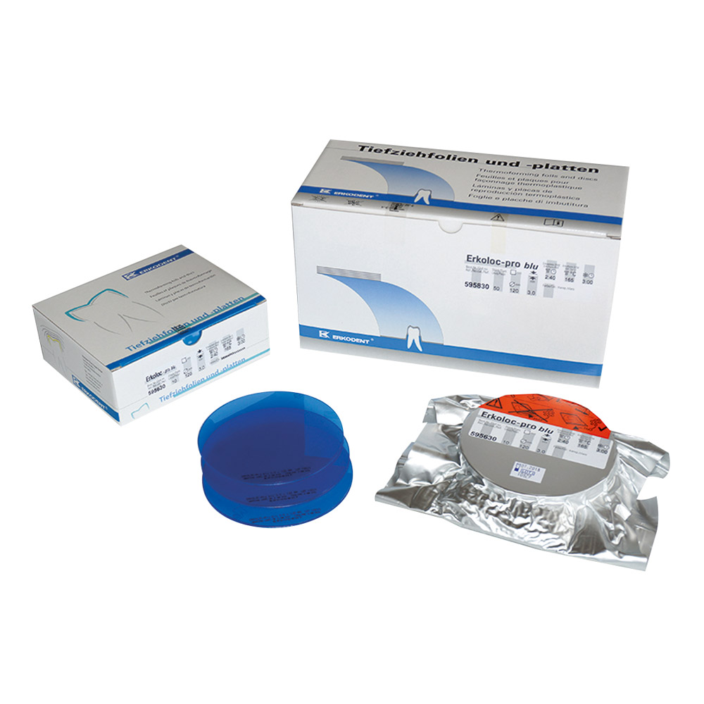 Erkoloc-pro Dieptrekfolie 125 x 2,00 mm blu, 10 stuks
