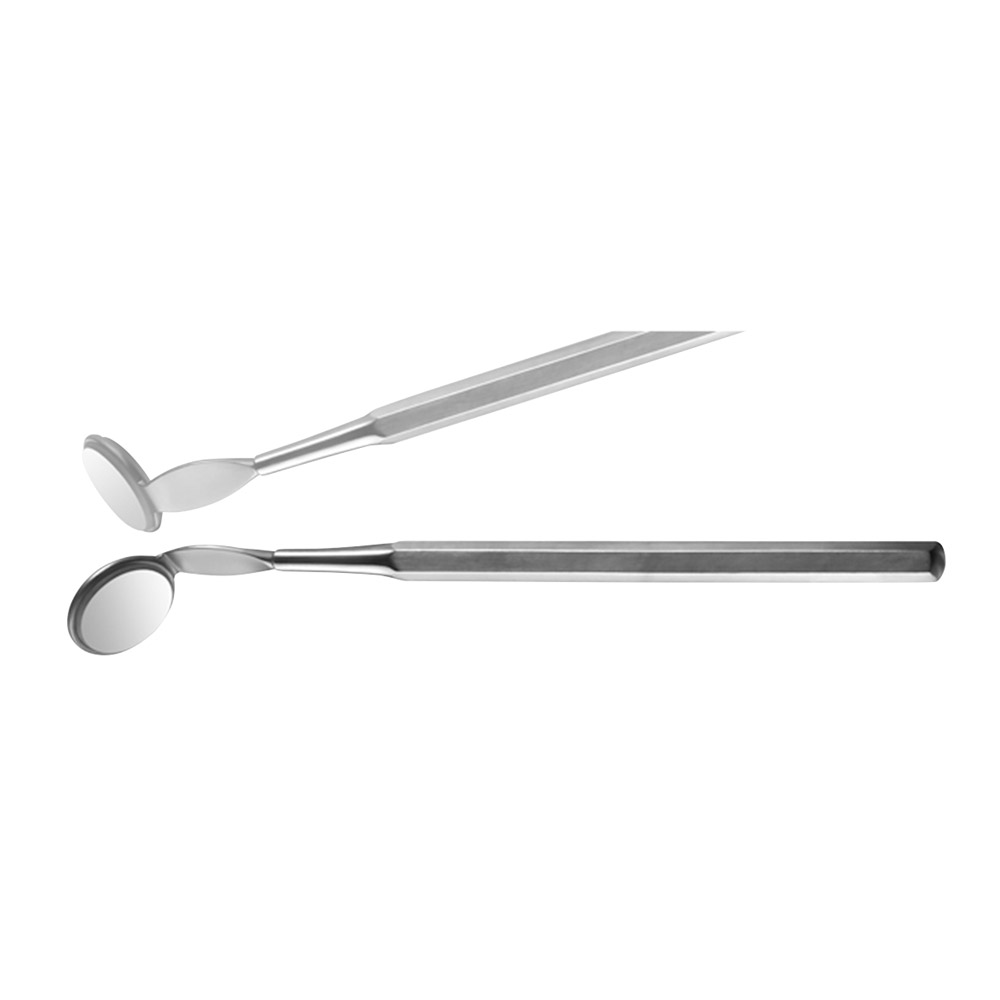 Mondspiegel plat Twin Side Rhodium 470/4. 6St.