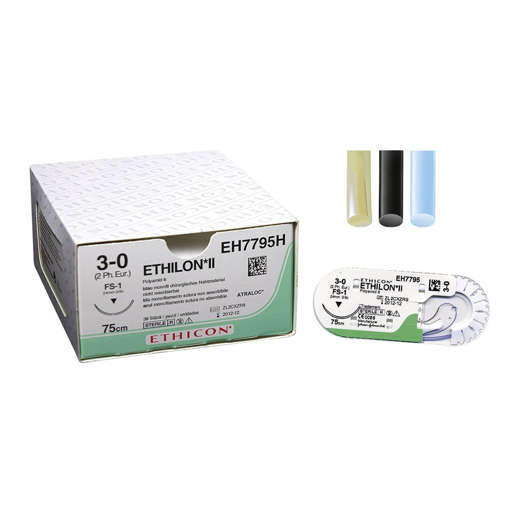 Ethilon zwart 4-0/1,5 FS2 45 cm, 36 stuk