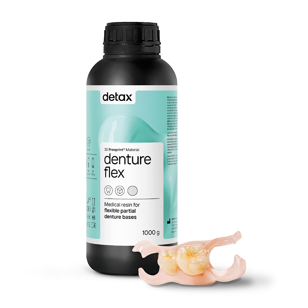 Freeprint denture flex roze-transparant, 1 kg fles