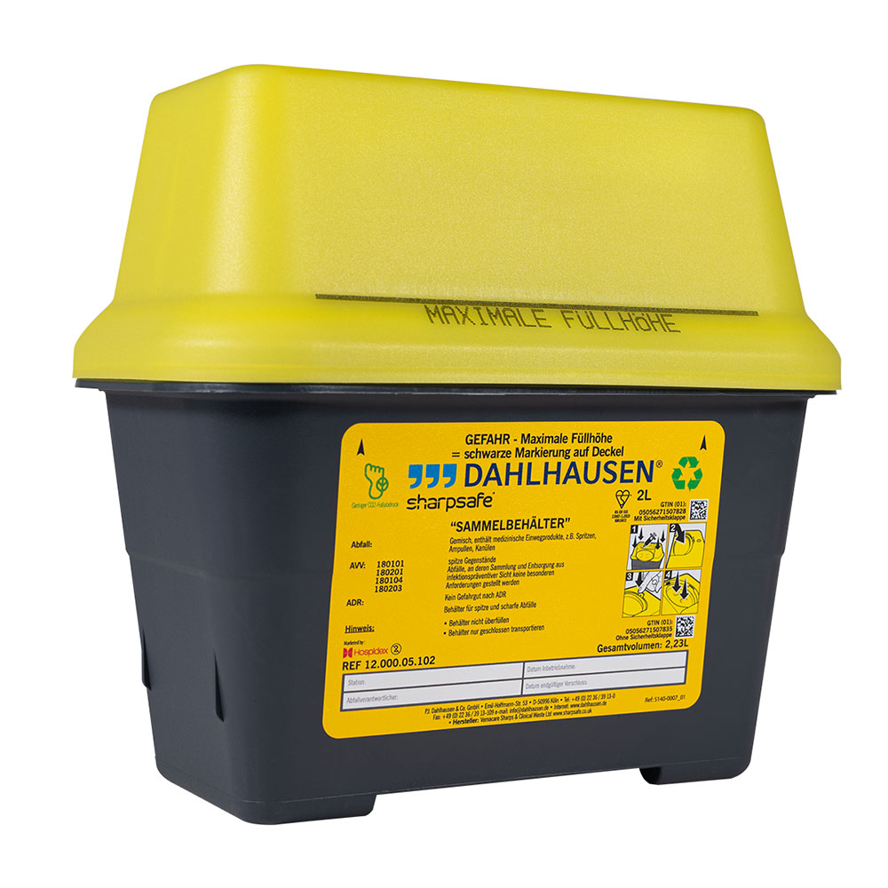 Sharpsafe afvalcontainer 2 liter, stuk