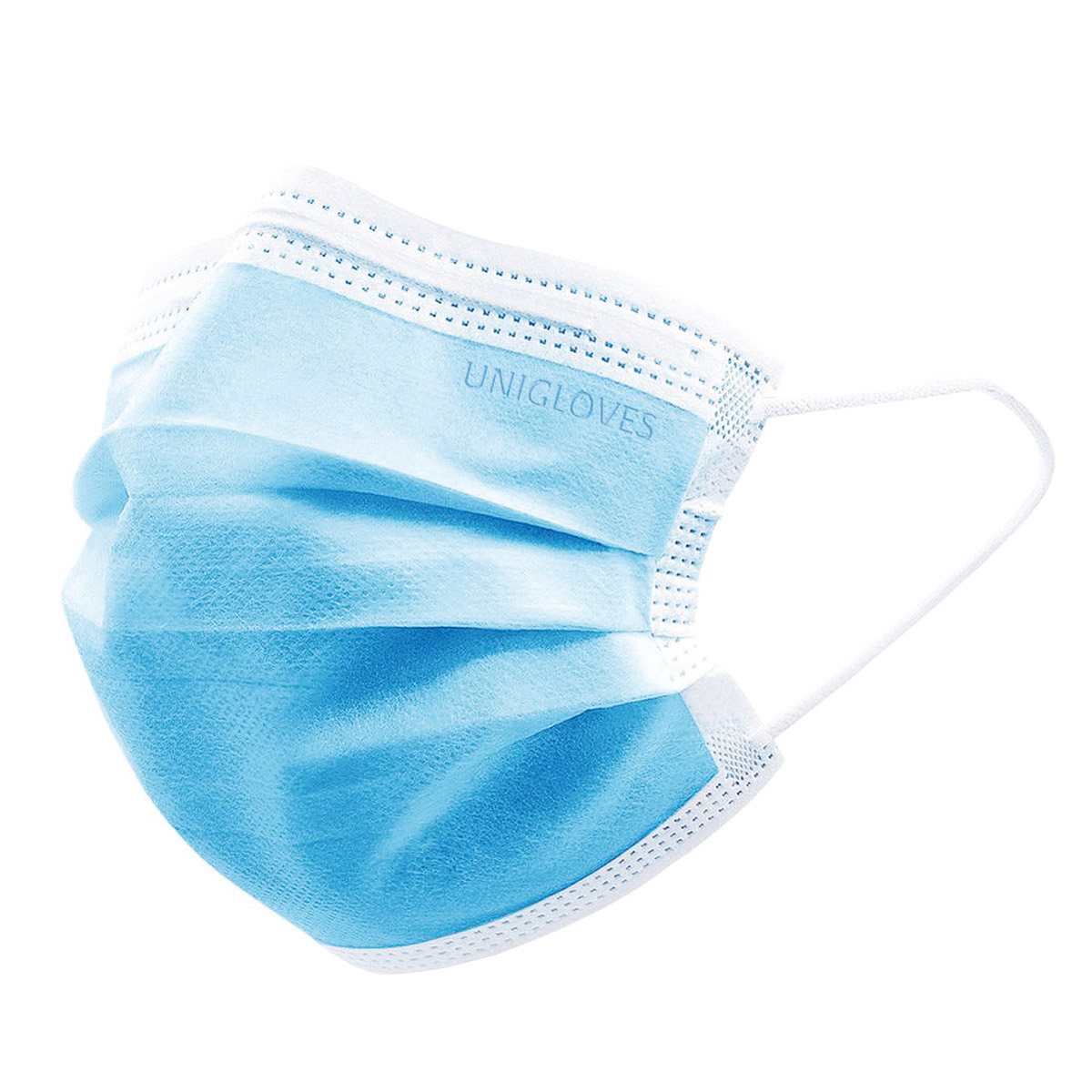 Mondmasker blauw, 50st.