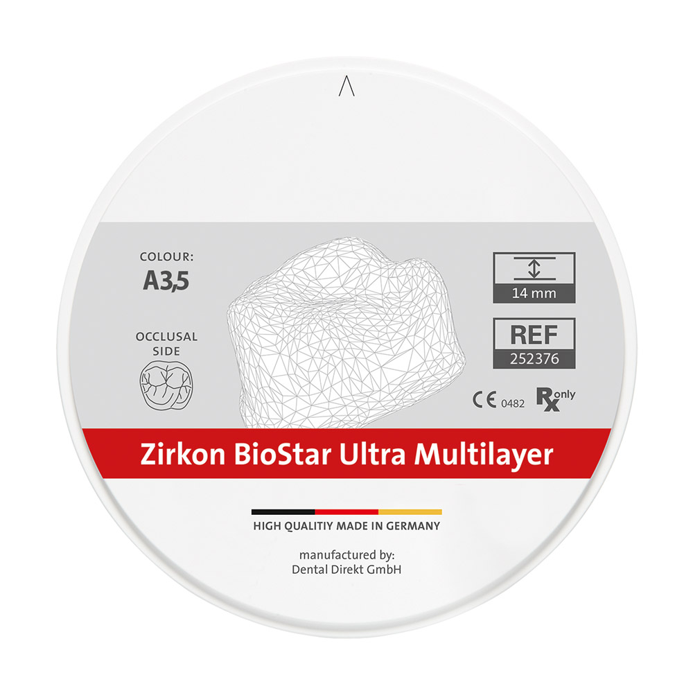 Zirkon BioStar Ultra Multilayer A3,5 98,5 x 18 mm, stuk