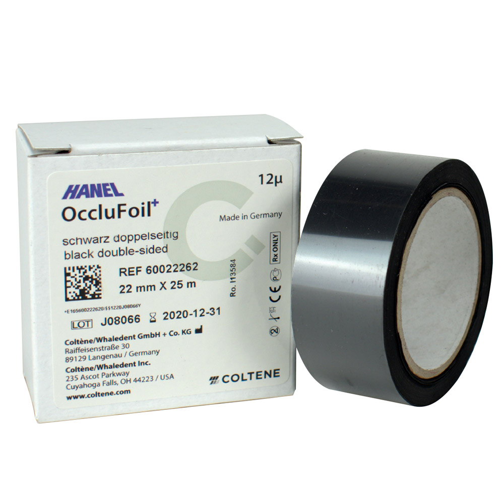 Hanel Folie 12 µ PET dubbelzijdig 22 mm zwart, 25 m