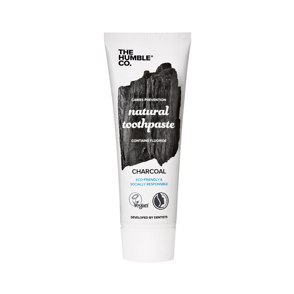 Humble tandpasta met fluoride en actieve kool, 75 ml