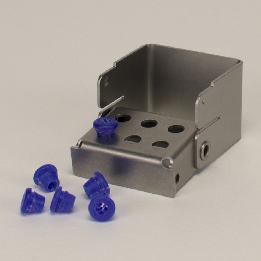 Boorhouder Plug'In 6 gaten blauw, stuk
