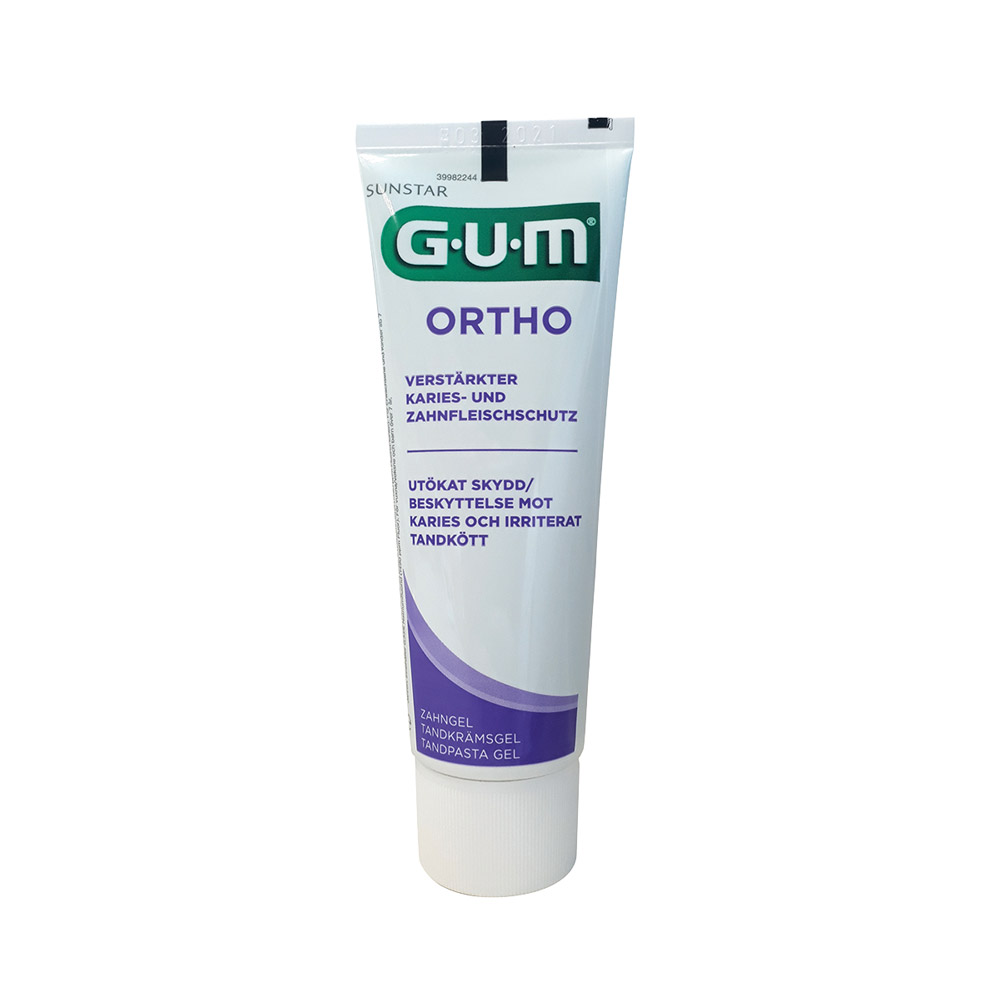 GUM ORTHO Tandgel, 6 x 75 ml