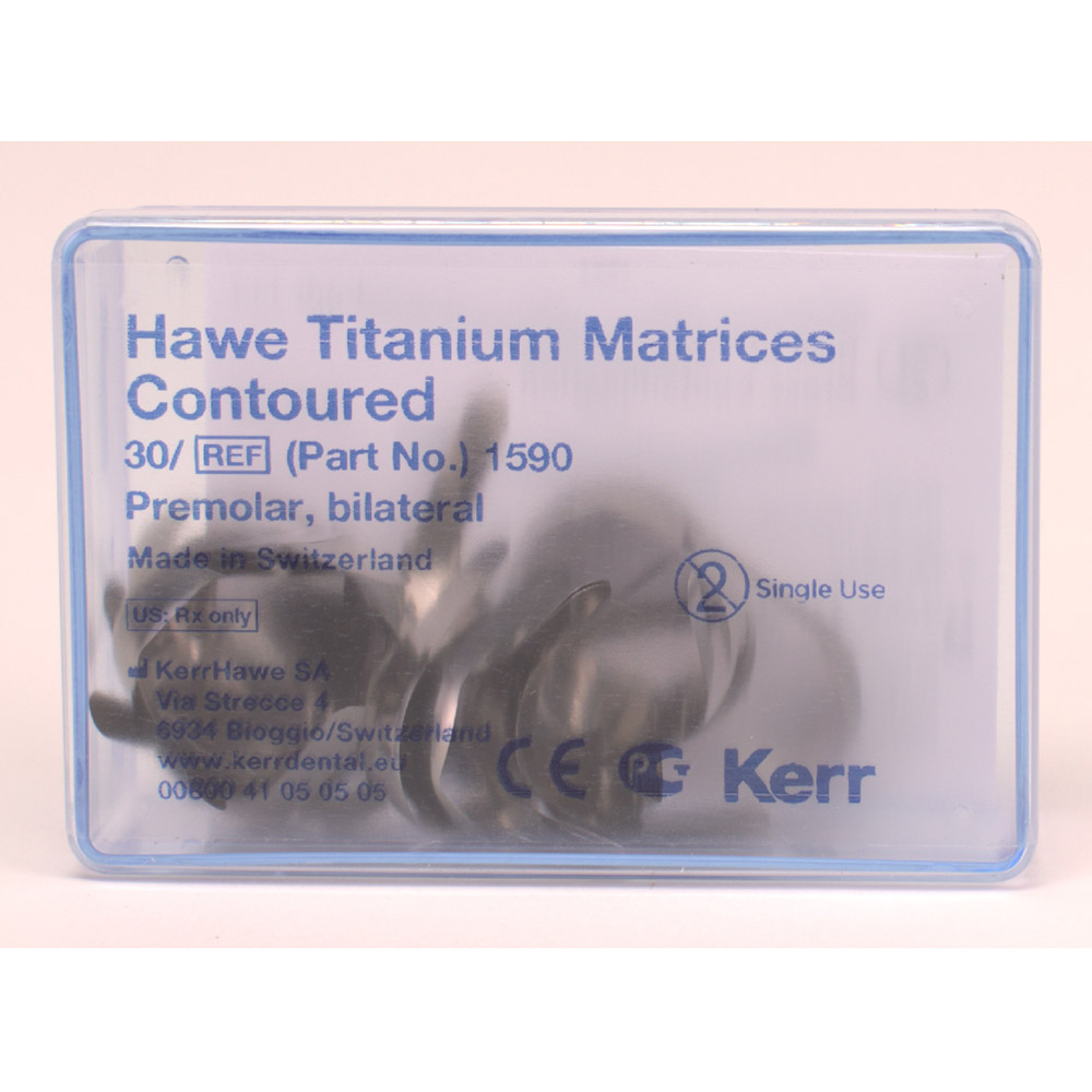 Titanmatrijzen gebogen 1590, 30 stuks
