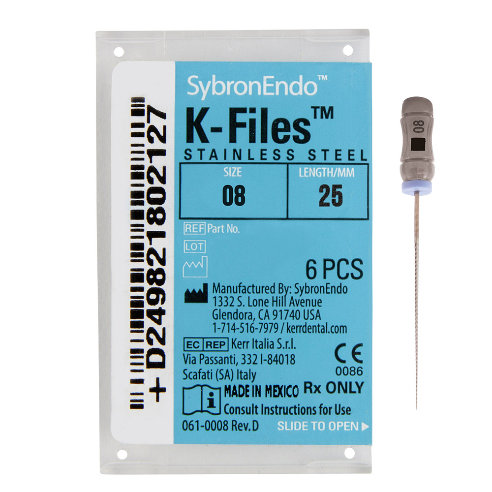 K-vijlen 008 25 mm, 6 stuks
