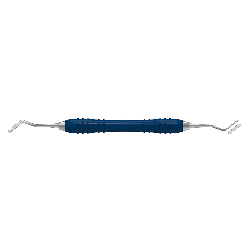 Heidemann Spatel 2.0/0,3 mm flexibel Colori Silicon Greep blauw, P.st.