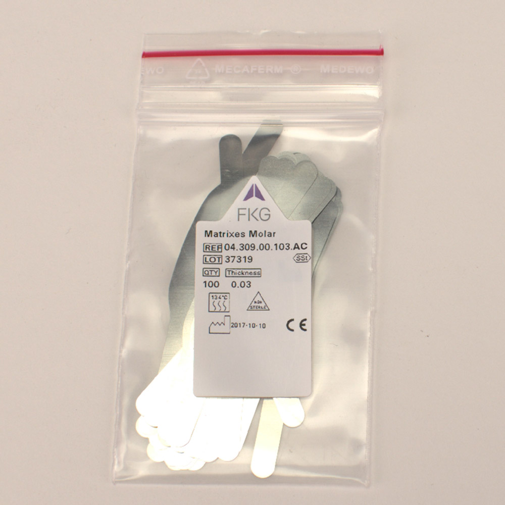 Matrijzen FKG 309ET Staal 0,03, 100 stuks