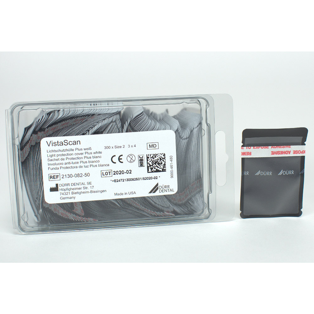 VistaScan Lichtbeschermhoes Plus wit, 300 stuks