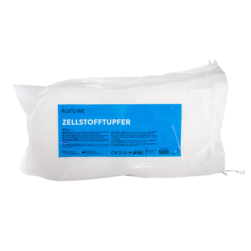 PLULINE cellulose-wattenstaafjes 4 x 5 cm, 2 x 500 stuks