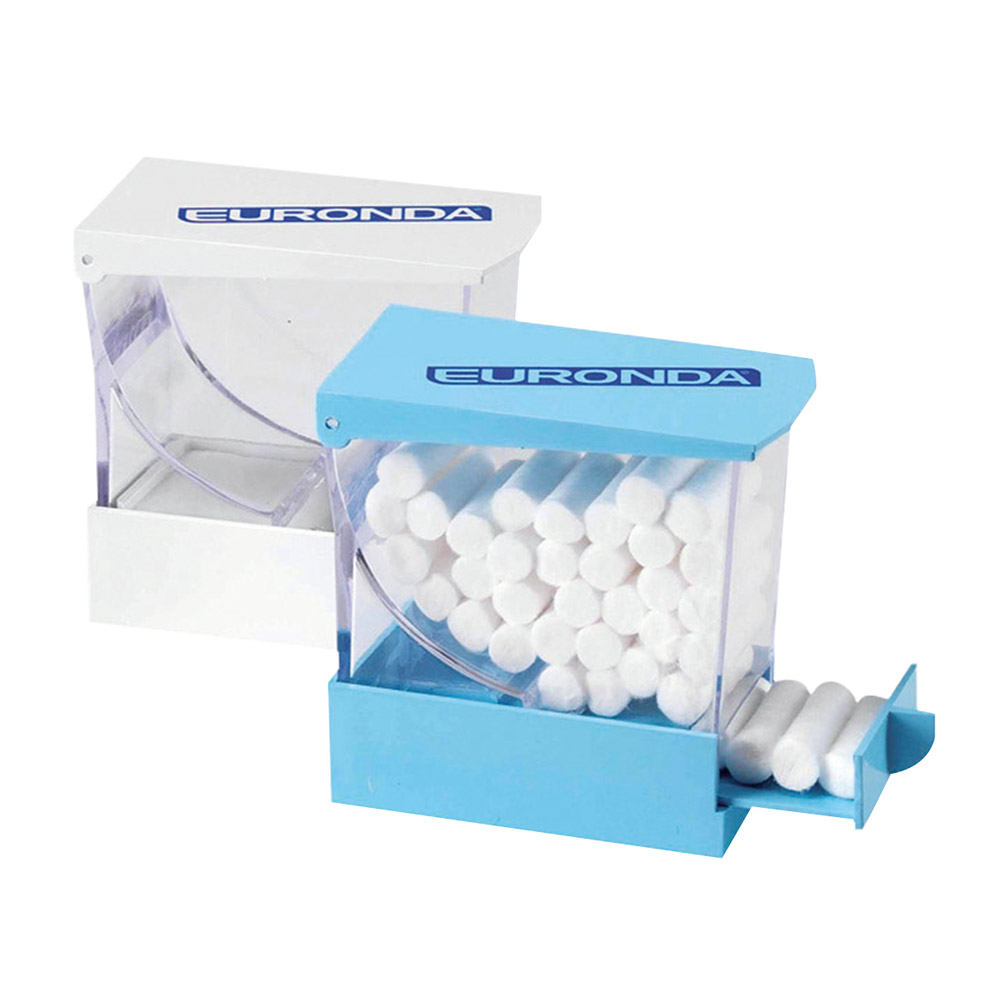 Dispenser voor wattenrollen blauw st