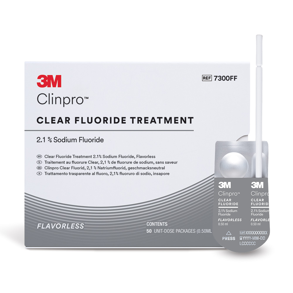 Clinpro Clear Fluorid Neutral L-Pop, 50 x 0,5 ml