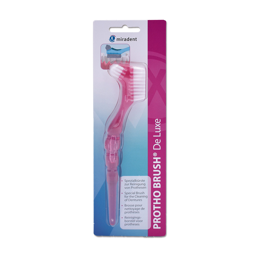 Prothese Brush De Luxe pink-transparant, stuk