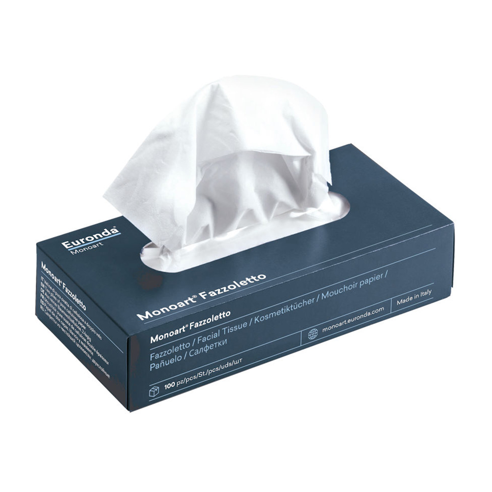 Monoart cosmetische doekjes 2-laags 20 x 20 cm, 100 stuks