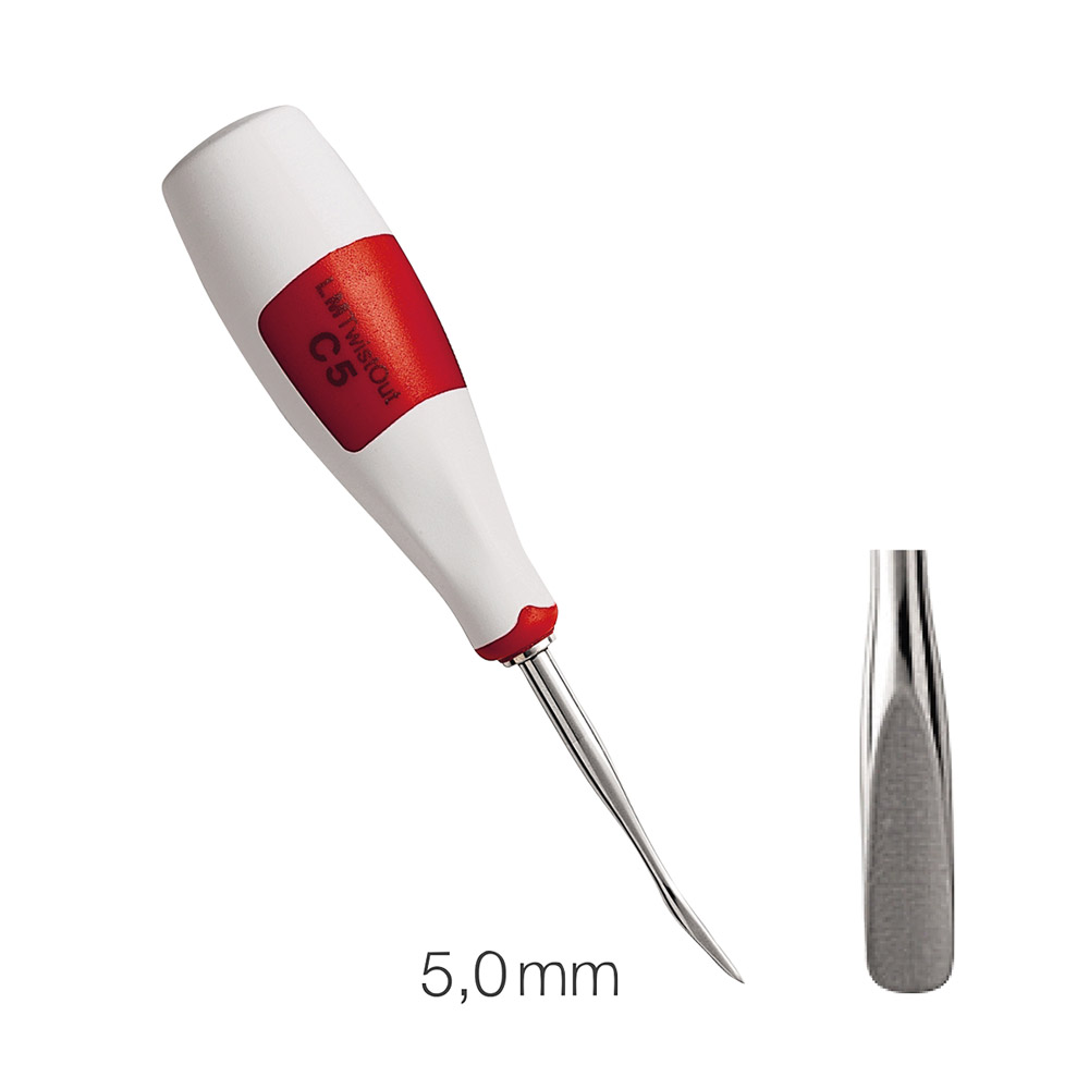 Wortelheffer TwistOut C5 5 mm gebogen , stuk