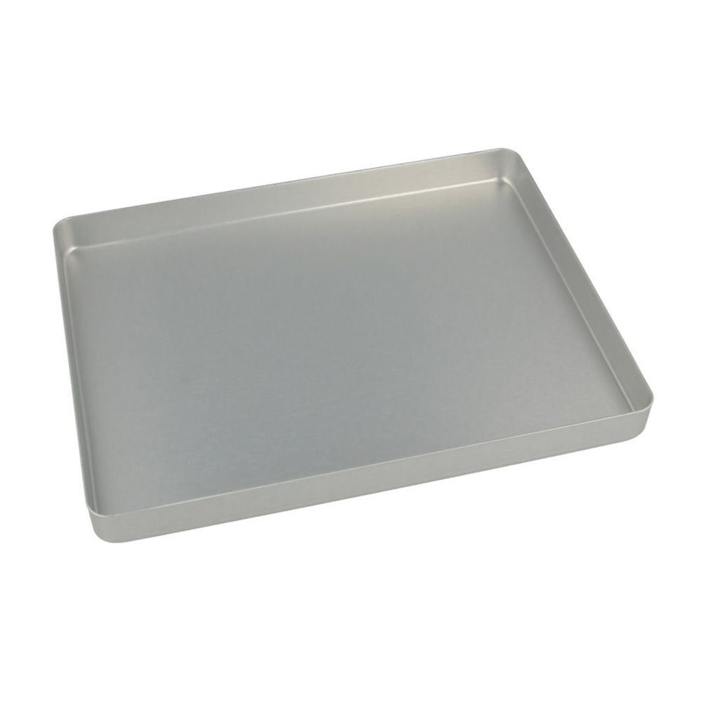 Alu-bodem tray zonder gaten mini 18 x 14 cm zilver, stuk