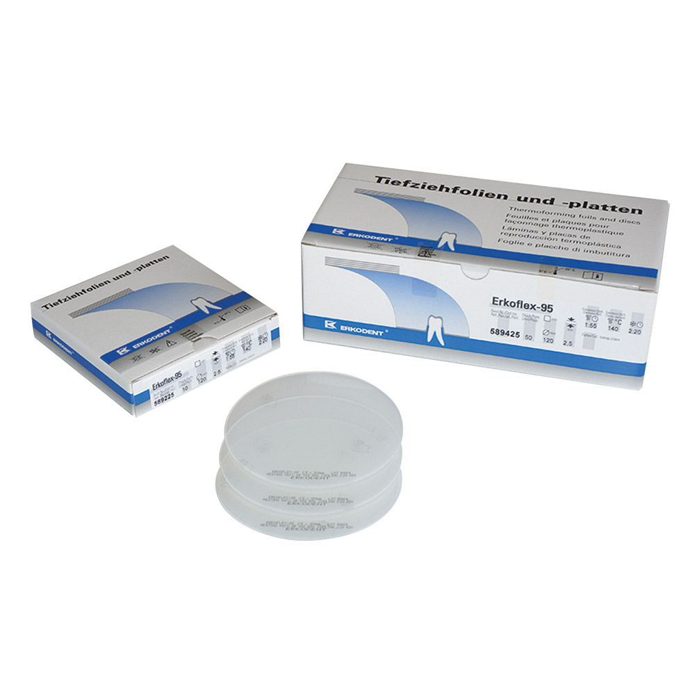 Erkoflex-95 Dieptrekfolie 120 x 1,50 mm transparant, 50 stuks