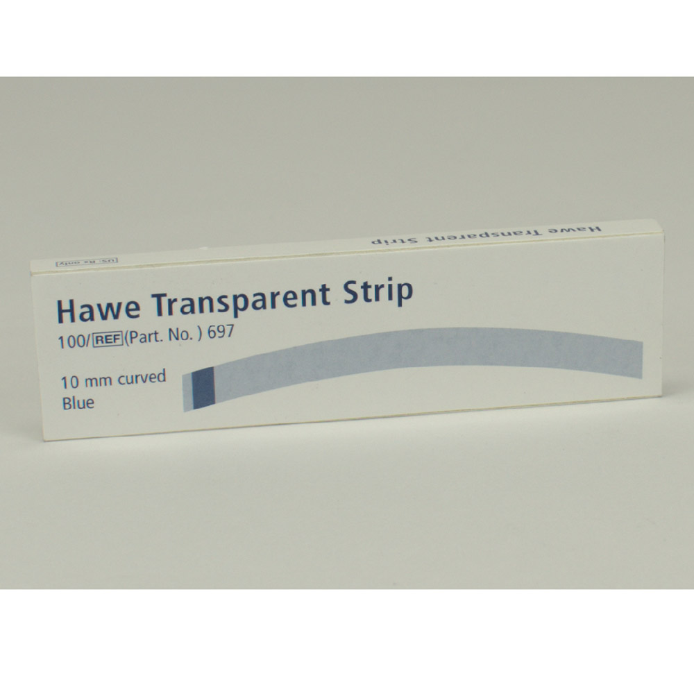 Transparant Strips gebogen10 mm 697, 100 stuks