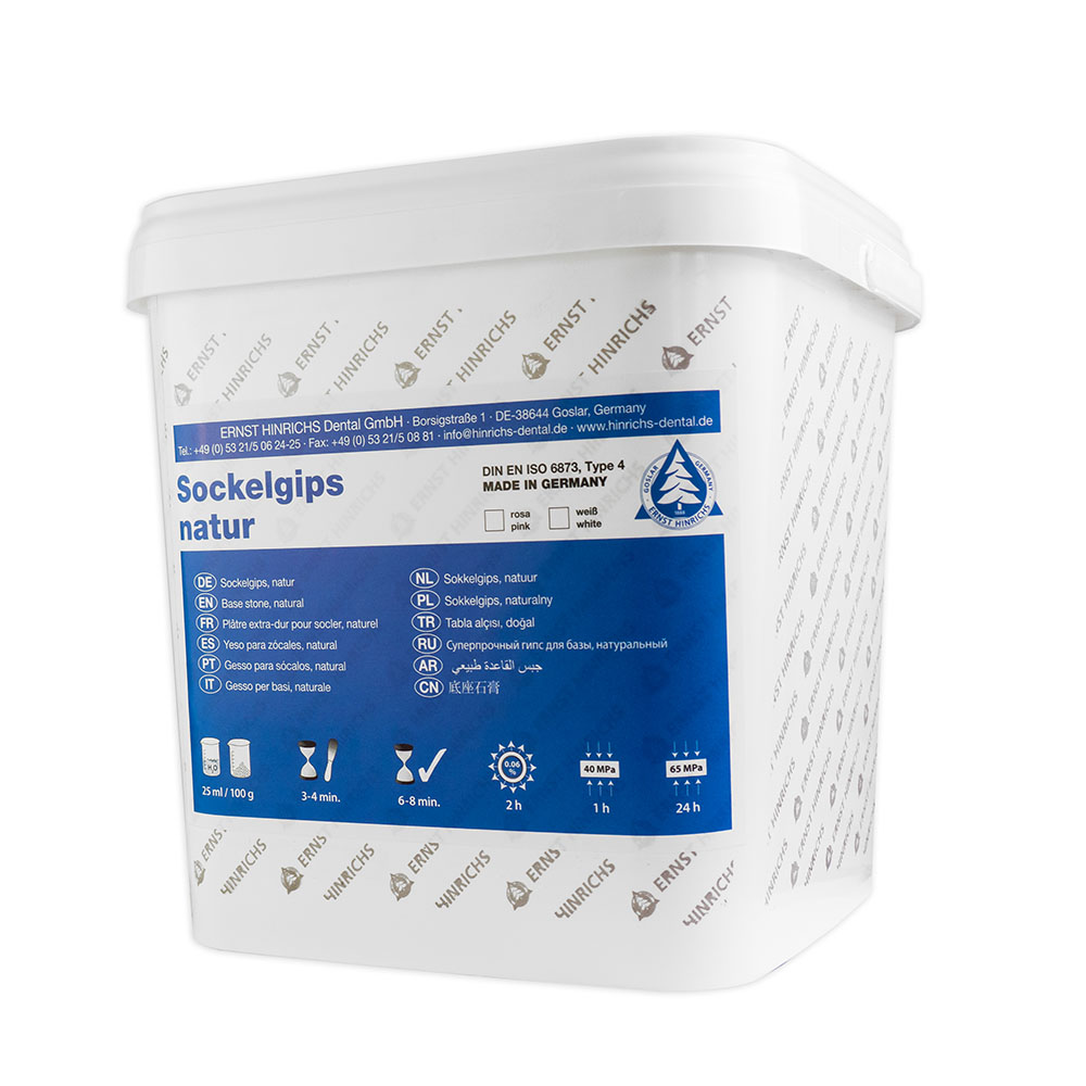 Sokkelgips wit, 10 kg emmer