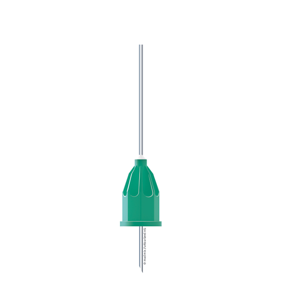 Transcodent pasta-naald 0,8 x 23 groen, 100 stuks