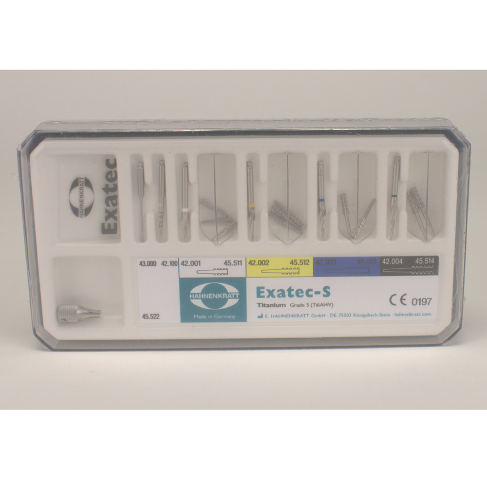 Exatec S Titan stiften, Standard-sortiment