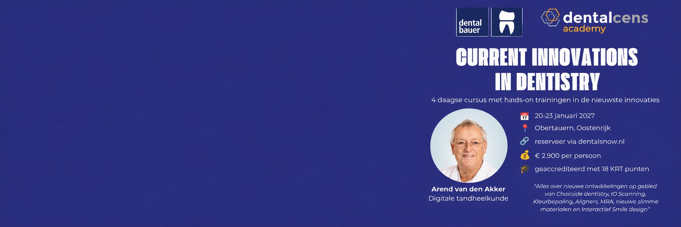 Current innovations in dentistry: 2027