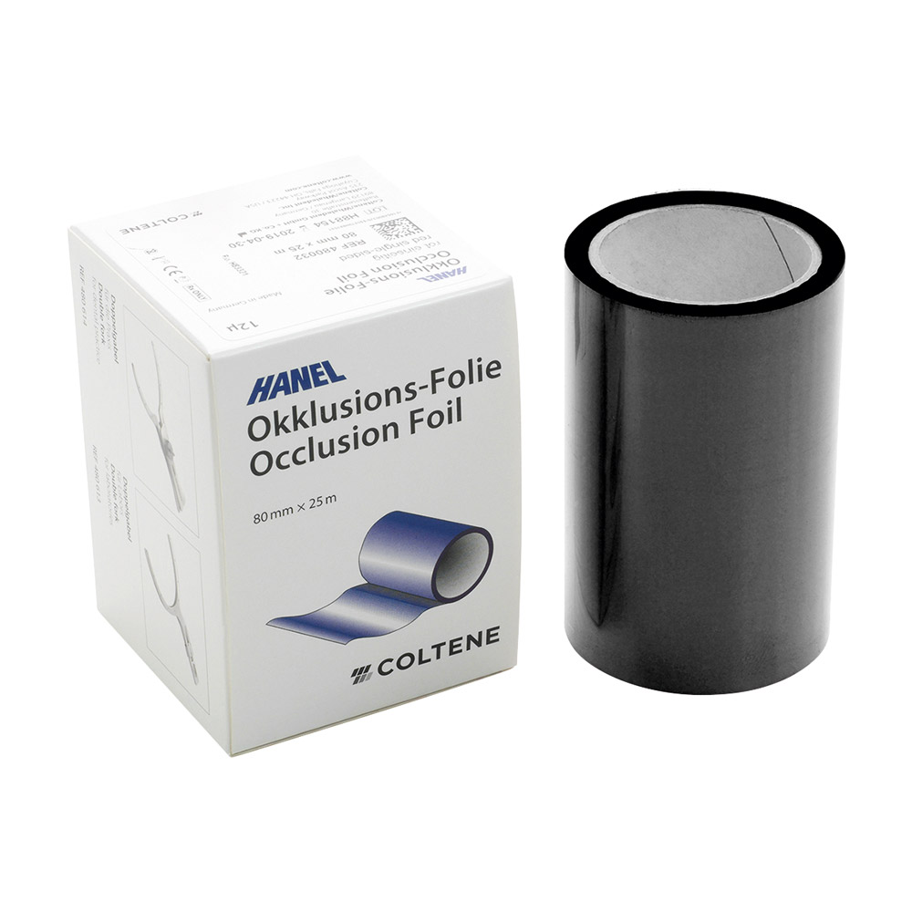 Hanel-folie eenzijdig zwart 80 mm 12 µ, 25 m rol