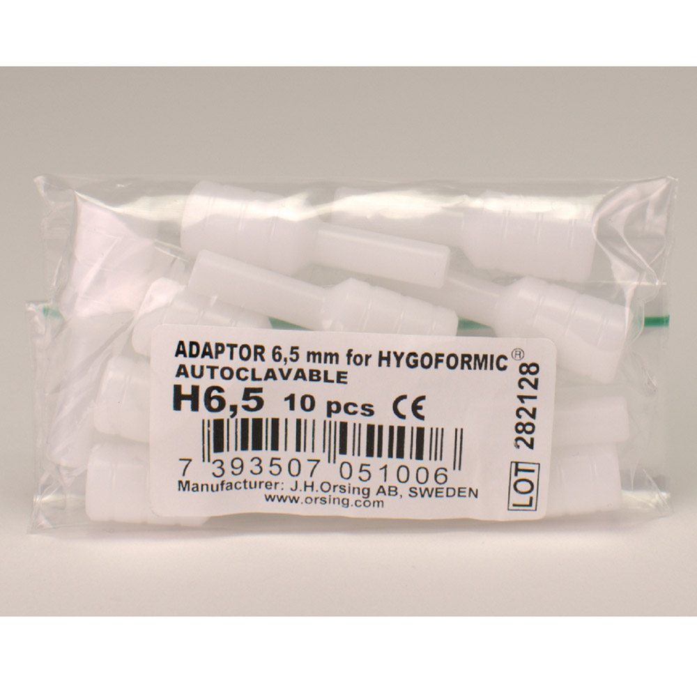 Hygoformic Adapter H6,5 hard Autoclaafbestendig, 10 stuks