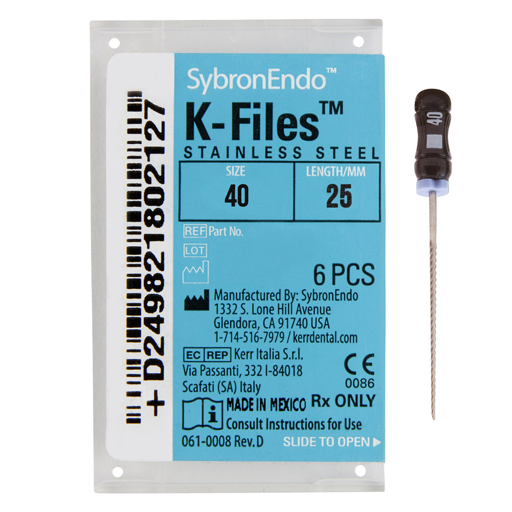 K-Vijlen 040 25 mm, 6 stuks