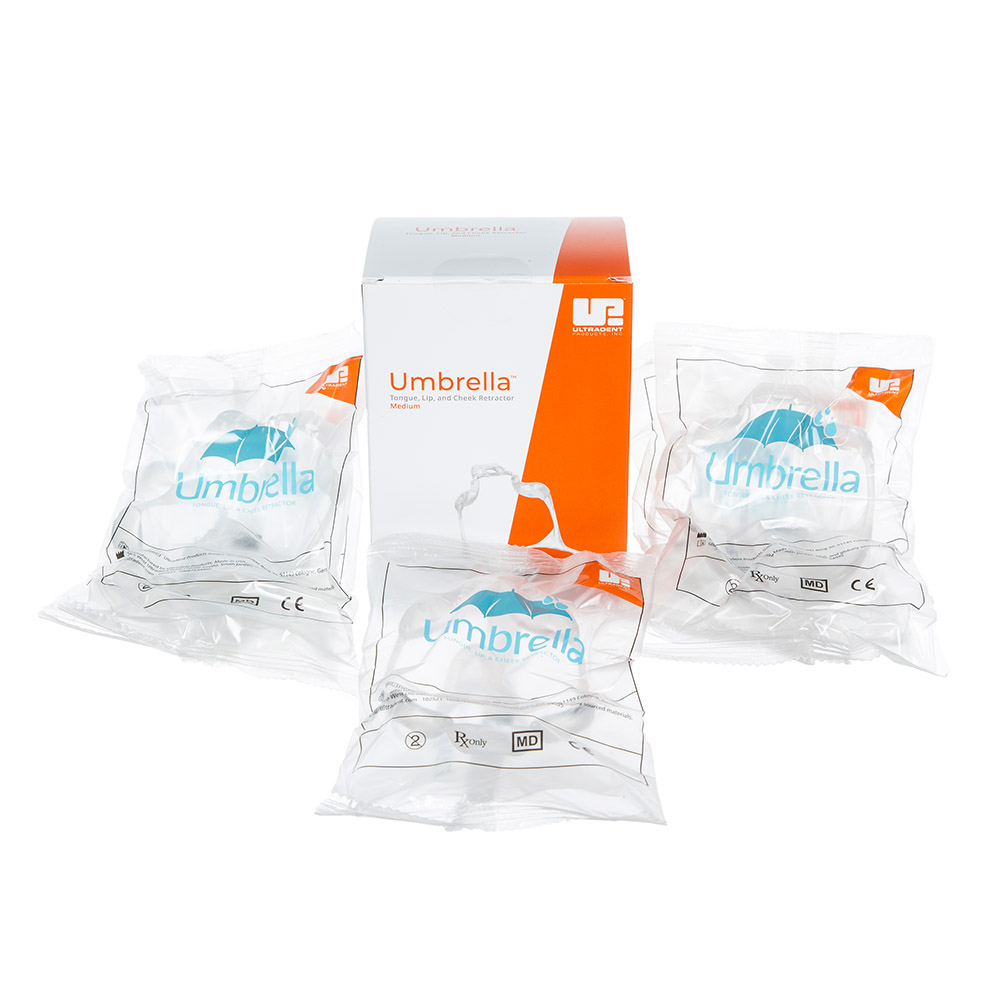 Umbrella Cheek Retractor medium helder, 5 stuks
