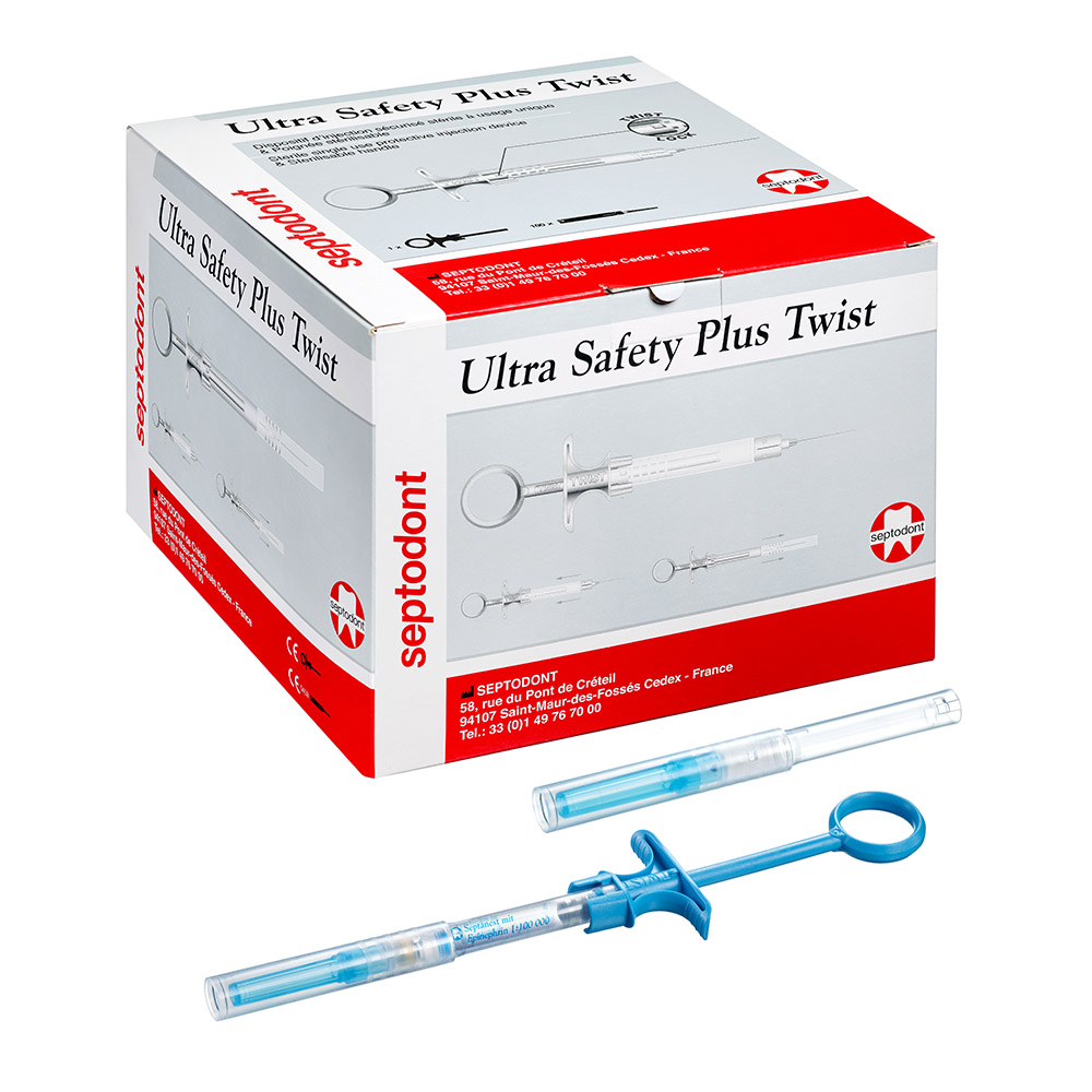 Ultra Safety Plus Twist G30 0,3 x 25 mm, 100 stuks + 1 herbruikbaar handstuk