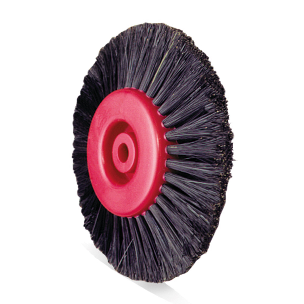 Polijstborstel kunststofkern 4-rijig 80 mm, 12 stuks